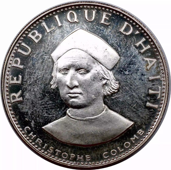 Haiti, 25 Gourdes, Silver Coin, 1973, XF Condition, Original Coin for Collection