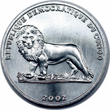 Congo, 25 Centimes, 2002, UNC Original Coin for Collection