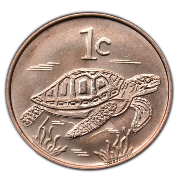 Tokelau 1 Cent, 2017 Animal Sea Turtle, 18.2mm Copper Steel Original Coin