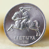 Lithuania 1 Centas coin 1991 UNC Original Banknote