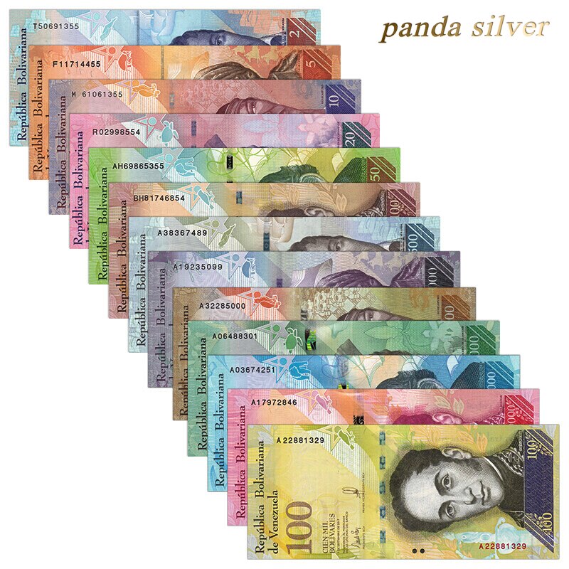 Venezuela Full Set 13 PCS, 2-100 500-20000 100000 Bolivares, 2007