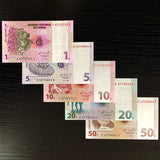 Congo Set 5 pcs banknotes (1 5 10 20 50 Centimes) 1997 , P80-84 Banknotes, UNC original banknote