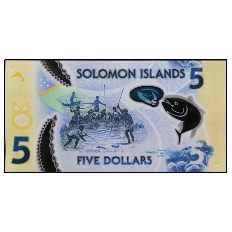 $ SOLOMON ISLANDS - 5 DOLLARS nd 1997 - P 19 - UNC ; free shipping from 75 €