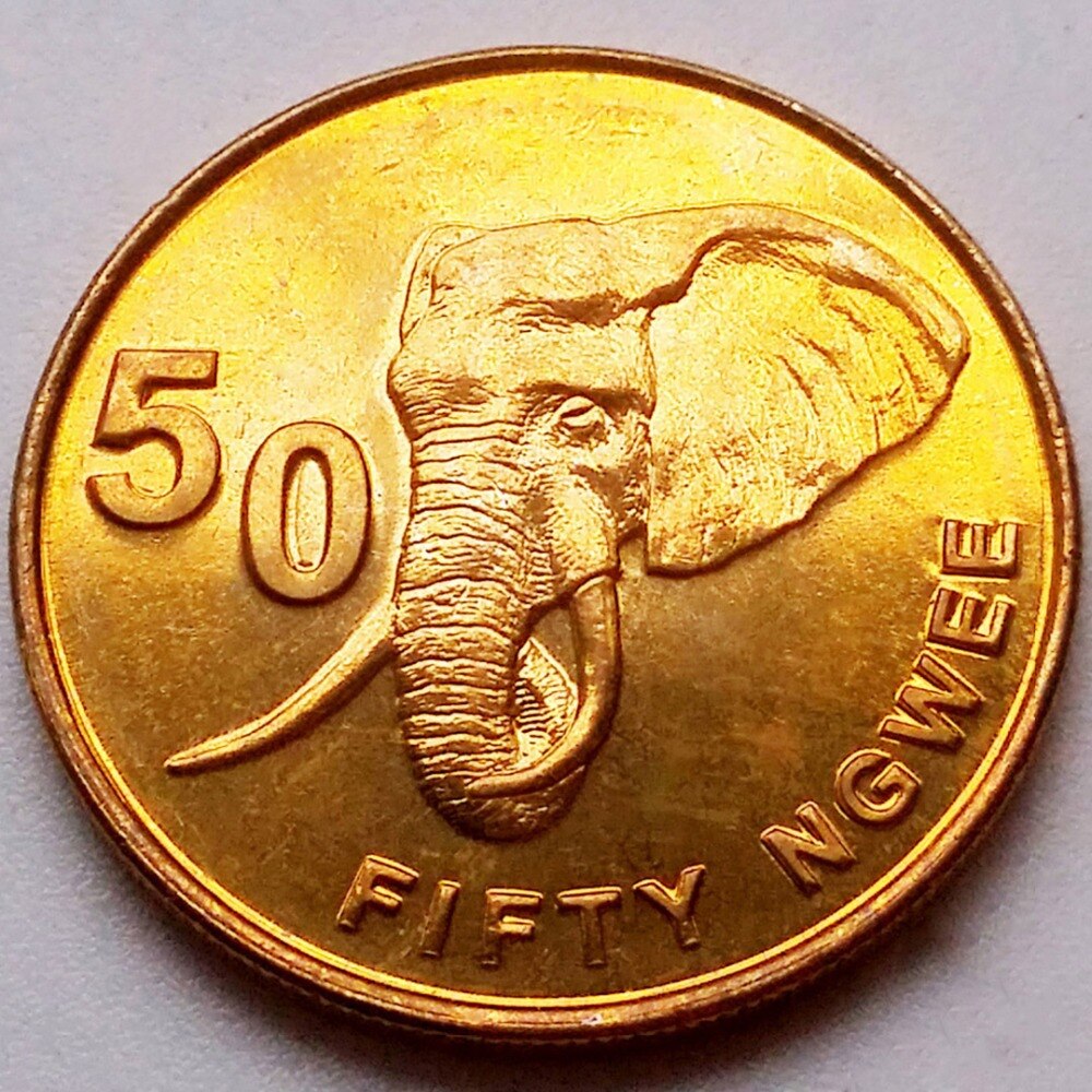 Zambia Coin Set (1983-1992) – 6 Uncirculated Coins: 1, 2, 25, 50 Ngwee & 1, 10 Kwacha With Animals