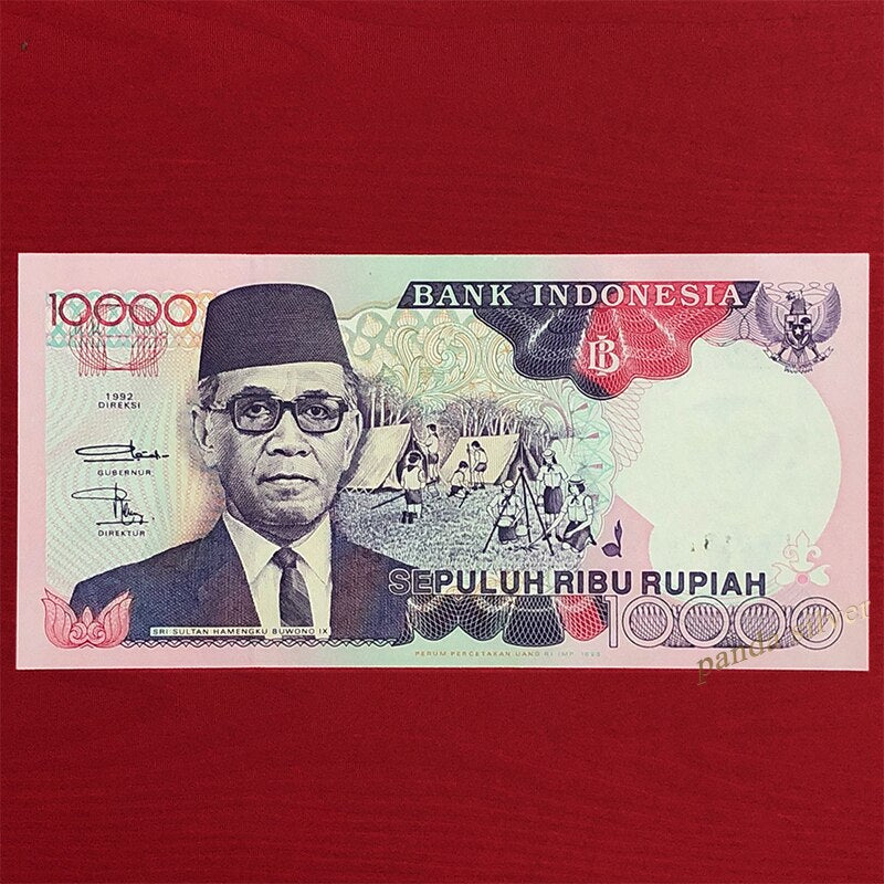 Indonesia 10000 Rupiah original banknote 1992 P-131 , world asia