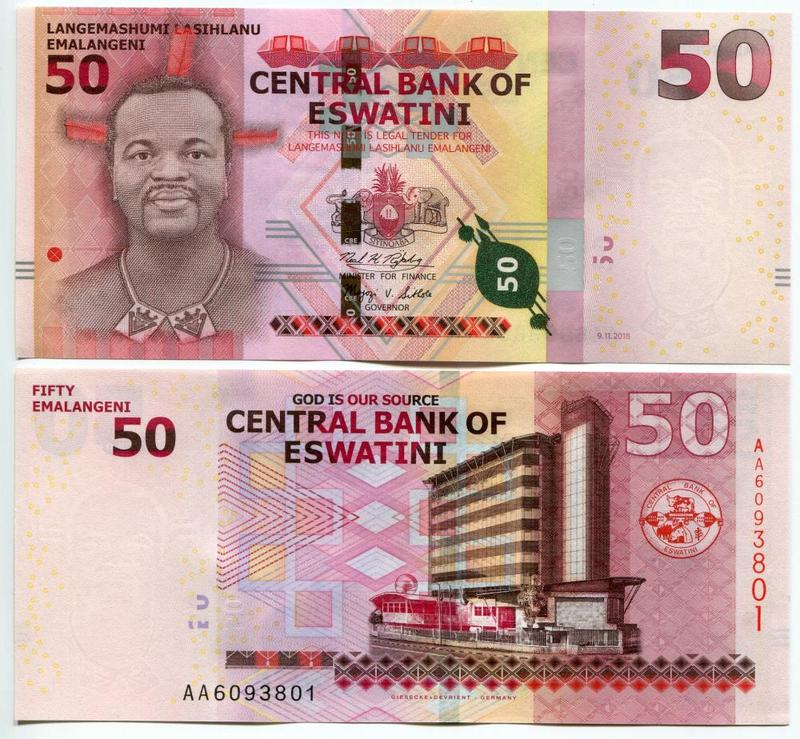 Swaziland, Eswatini, 50 Emalangeni, 2018(2021) P-New, UNC