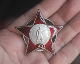 CCCP, USSR, Russian Soviet Order of The Red Star Medal  Mockup Badge Pin Reward Russia