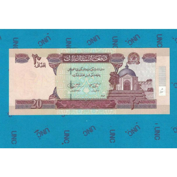 Afghanistan, 20 afghanis, 2008 P-68, UNC Original Banknote for Collection