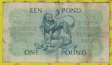 South Africa, 1 Pound, 1956, Used F Condition, Original Banknote for Collection