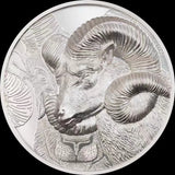 Mongolia, 500 Terrer, 2022, Goat Year, Silver Coin, .999, 1 OZ, Real Original Silver Coin With Box