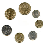 Mongolia, Set 7 PCS, AUNC Original Coin for Collection