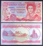 Falkland, 5 Pound, 2005 P-17, UNC Original Banknote for Collection