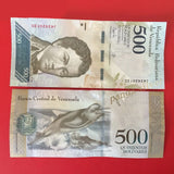 Venezuela, 500 Bolivares Full Bundle (100 Pcs) Banknotes 2016/2017 UNC Original Real Banknote