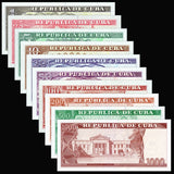 CU, Set 10 PCS Banknotes, 1-1000 Pesos, UNC Original Banknote for Collection