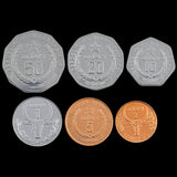 Madagascar, Set 6 PCS Coins, Random Year, Coin for Collection