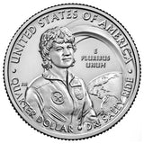 US, American, Set 7 PCS Coins, 2022-2023 Women, Quarter, Original Coin for Collection