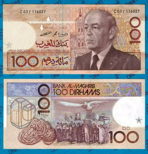 Morocco, 100 Dirhams, P-65, UNC Original Banknote for Collection