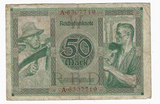 Germany, 50 Marks, 1920 P-68, Used Condition XF, Original Banknote for Collection