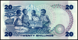 Kenya, 20 Shillings, 1984, P-21c, UNC Original Banknote for Collection