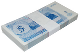 Transnistria, 5 Rubles, Full Bundle, UNC Original Banknote for Collection