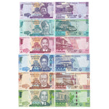 Malawi Set 6 PCS ( 20 50 100 200 500 1000 Kwacha ) Banknotes, 2012-2015 UNC Original banknote