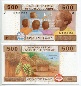 Cameroon, 500 Francs, 2002, P-206U, UNC Original Banknote for Collection