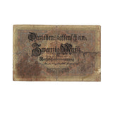 Germany 20 Marks, Deutchland Berlin, 1914 P-48, Used EU Conditon, Original Banknote