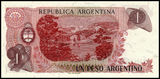 Argentina, 1 Peso, 1983-85 Random Year,  P-311,  UNC Original Banknote for Collection