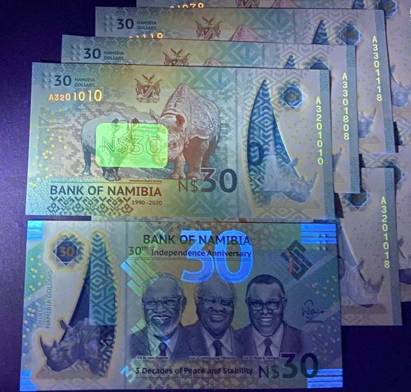 Namibia 30 Dollars, 2020 P-New, 30th Independence Commemorative UNC ...