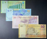 Tunisia, 5 10 20 50 Dinars, Set 4 PCS Banknotes, 2017-2022, UNC Original Banknote for Collection
