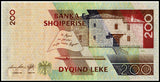 Albania 200 Leke, 2012, P-71 UNC Original Banknote