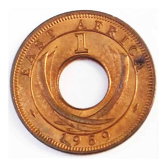East Africa, 1 Cent, 1959-1961 Random Year, Original Coin for Collection