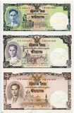 Thailand Uncut Banknotes ( 3 PCS in 1 Sheet ) , Real Uncut Banknotes for Collection, Banknote, 80th Anniversary