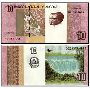 Angola 10 Kwanzas 2012(2017) P-New, UNC Original Banknote