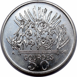 Haiti, 50 Gourdes, 1981, VF Used Condition, Original Coin for Collection