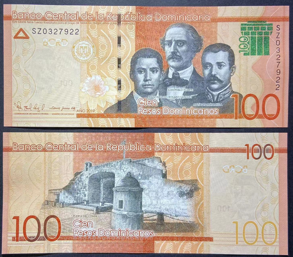 Dominica, 100 Pesos, 2019, P-190, UNC Original Banknote for Collection