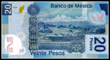 Mexico, 20 Pesos, 2007, P-122c, UNC Original Banknote for Collection