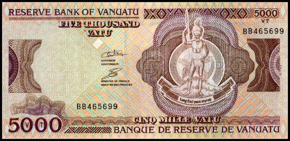 Vanuatu, 5000 Vatu, 2006, P-7&12, UNC Original Banknote for Collection