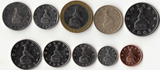 Zimbabwe, Set 10 PCS Coins, AUNC Original Coin for Collection