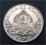 Honduras, 20 Cents, 1973, AUNC Original Coin for Collection