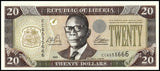 Liberia 20 Dollars 2003 P-28a UNC Original Banknote