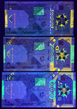 Qatar, Set 3 PCS, 1 5 10 Riyal Bankntoes, 2020 P-New, UNC Original Banknote for Collection
