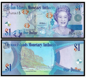 Cayman Islands 1 dollar 2010 (2015) year P38 UNC Original Banknote