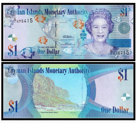 Cayman Islands 1 dollar 2010 (2015) year P38 UNC Original Banknote