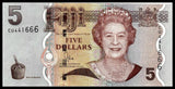 Fiji 5 Dollars 2007- 2012 P-110 UNC original Banknote