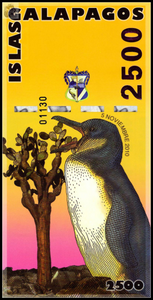 Galapagos Islands, 2500 DOS MIL Quinientos Nuevos Sucres Polymer Banknote 2010 UNC