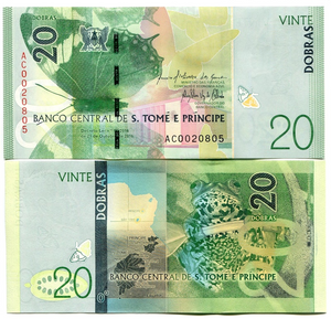 Sao Tome & Principe, 20 Dobras 2016 P-72, UNC Original Banknote for Collection