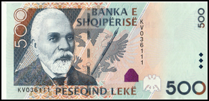 Albania, 500 Leke, 2015, P-NEW, UNC Original Banknote for Collection