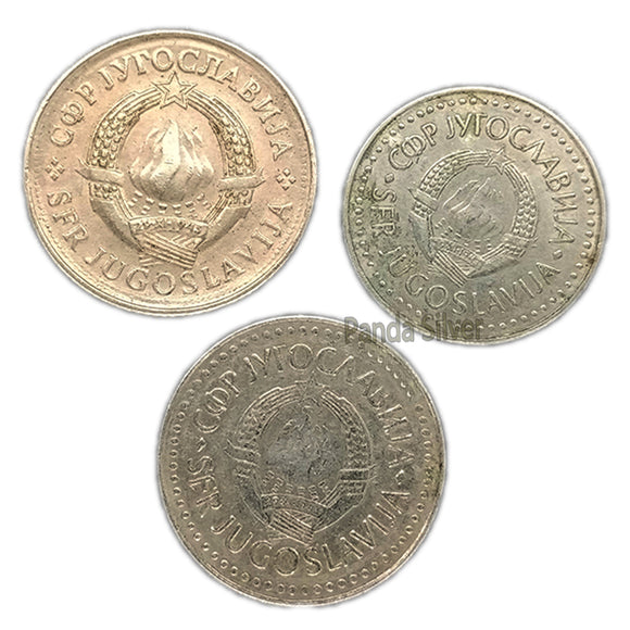 Yugoslavia Set 3 PCS, 10 20 50 Para Coins, Random Year Old Edition Coin for Collection