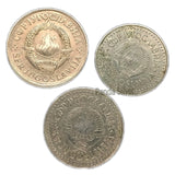 Yugoslavia Set 3 PCS, 10 20 50 Para Coins, Random Year Old Edition Coin for Collection